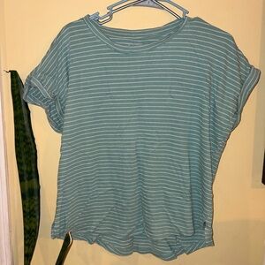 Striped Teal Women's Top